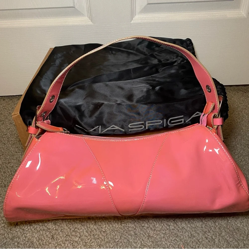 VINTAGE Via Spiga Baguette Shoulder Bag - Picture 2 of 14